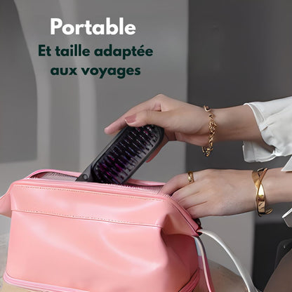 Brosse portable Qualibaz - Lisser, boucler, sécher