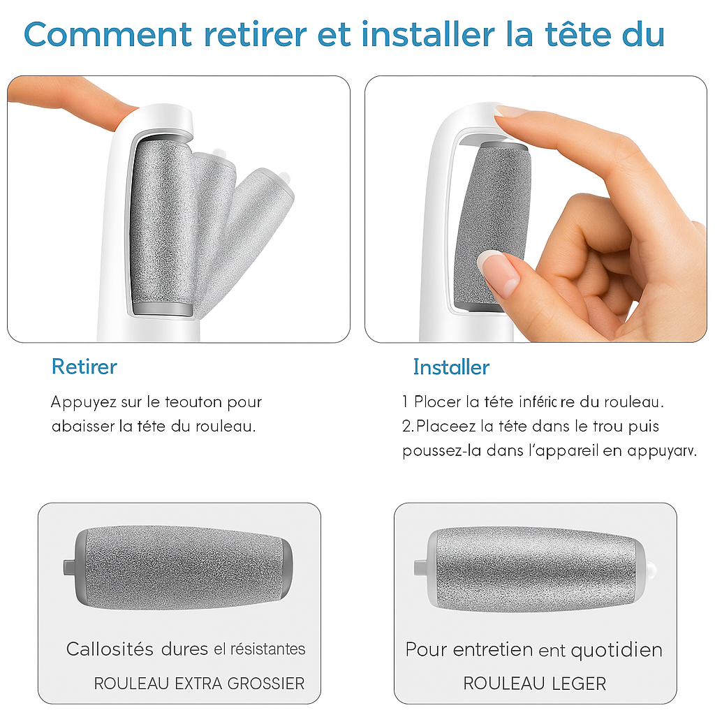 Qualibaz Lime à callosités pour pieds