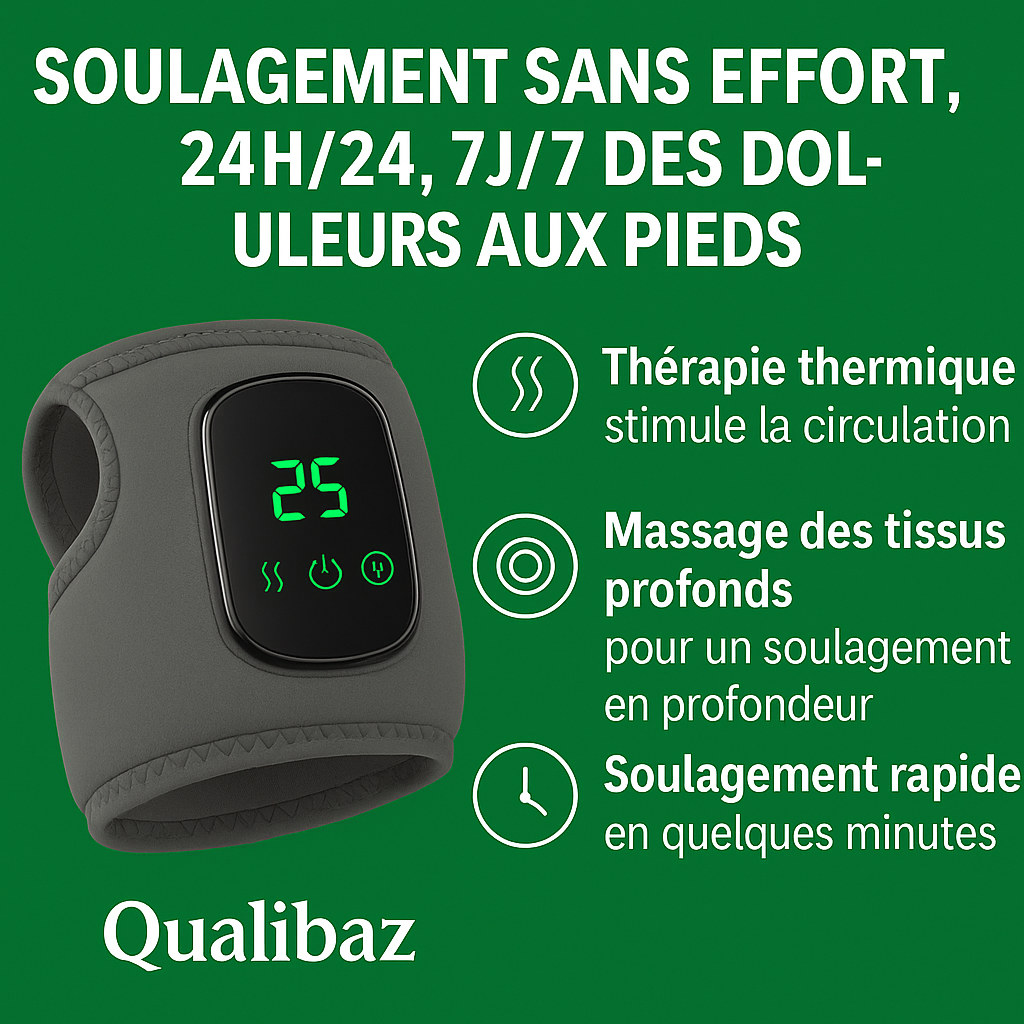 masseur de pied 3 en 1 Qualibaz