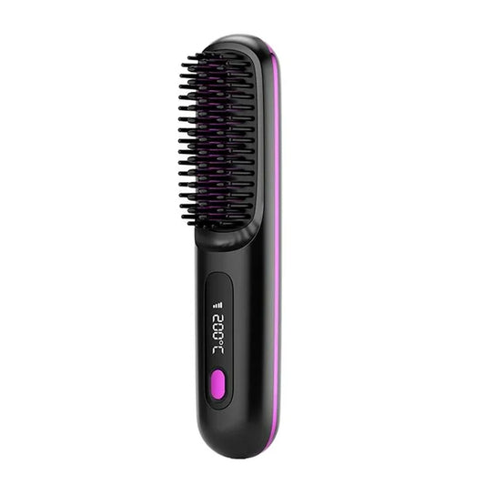 Brosse portable Qualibaz - Lisser, boucler, sécher