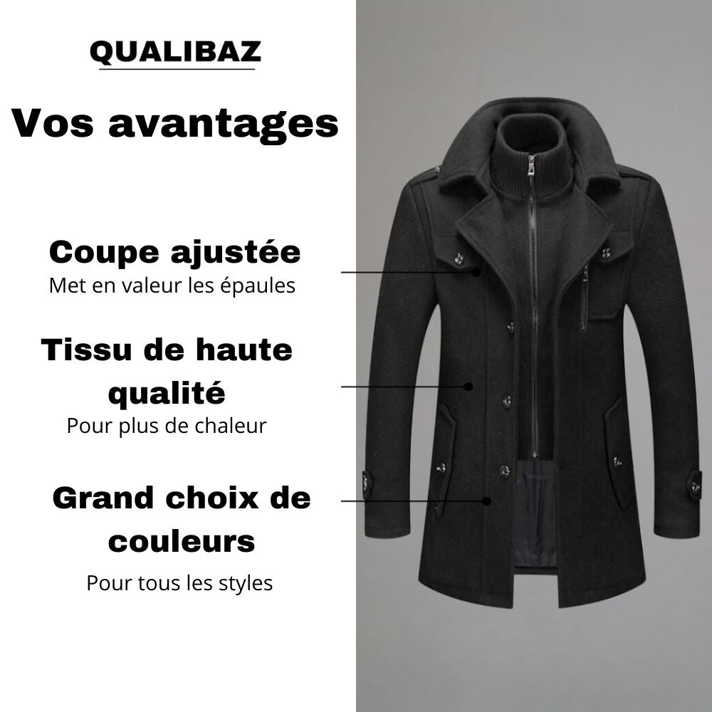 Qualibaz™ | Le manteau d'hiver élégant